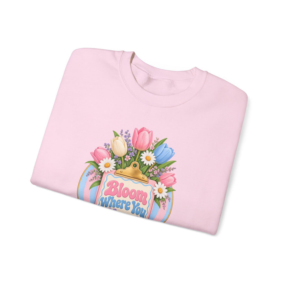 Bloom Where You Chart Nurse Crewneck Sweatshirt