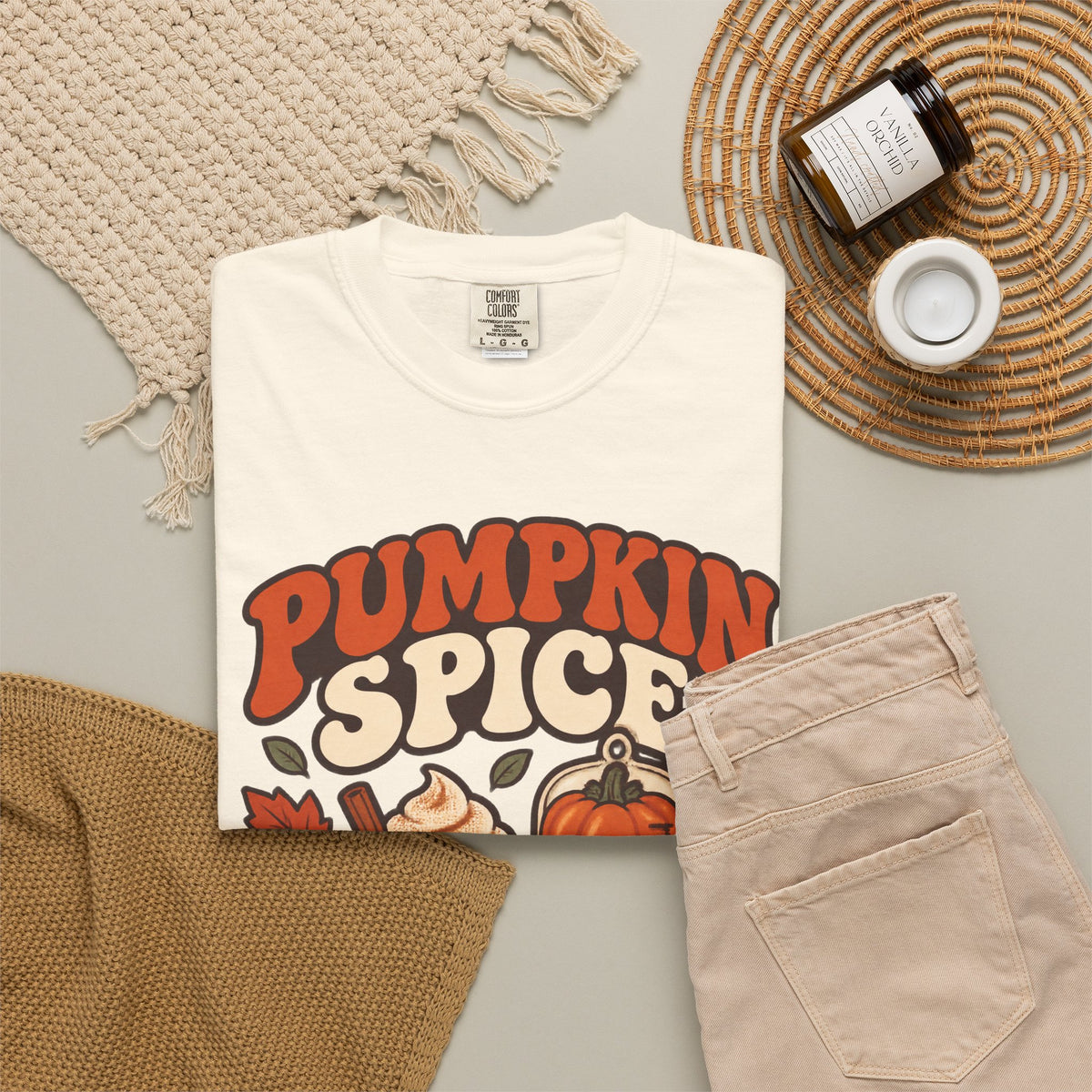 Pumpkin Spice & Propofol Fall Nurse Comfort Colors T-Shirt