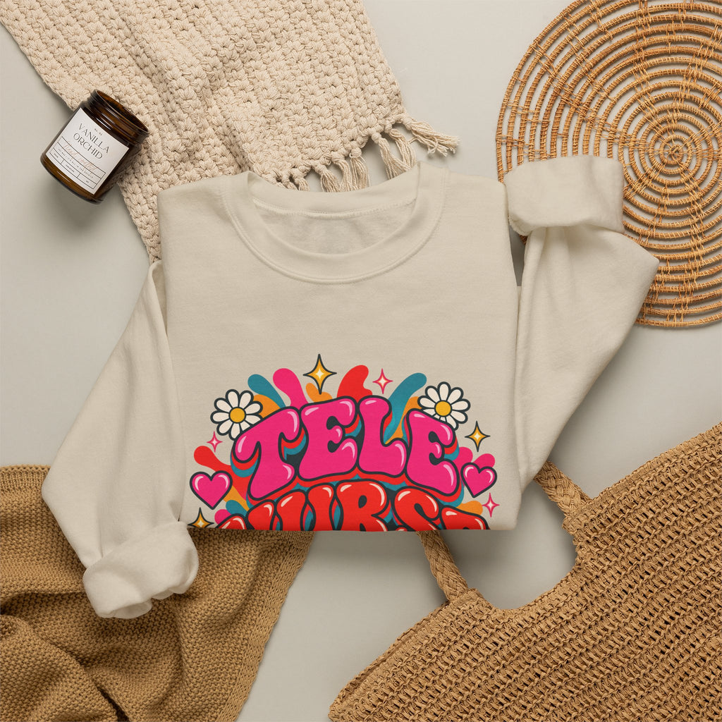 Tele Nurse Telemetry Crewneck Sweatshirt