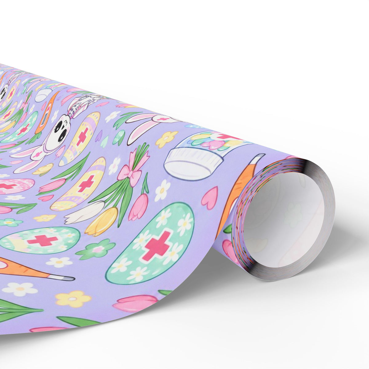 Easter Skeleton Nurse Wrapping Paper