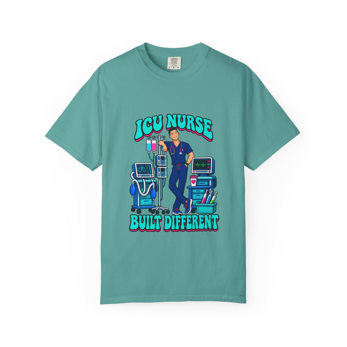 ICU Male Nurse Built Different Tee