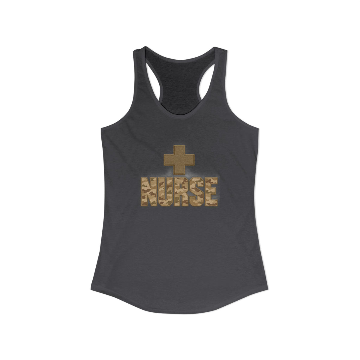 Nurse Desert Tan Camo Women's Racerback Tank Top