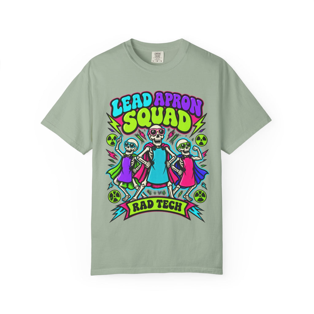 Lead Apron Squad Rad Tech Skeleton Comfort Colors T-Shirt