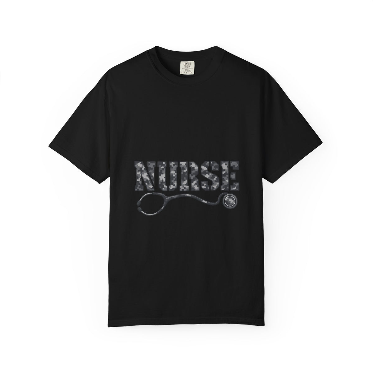 Nurse Digital Urban Camo Stethoscope Comfort Colors T-Shirt