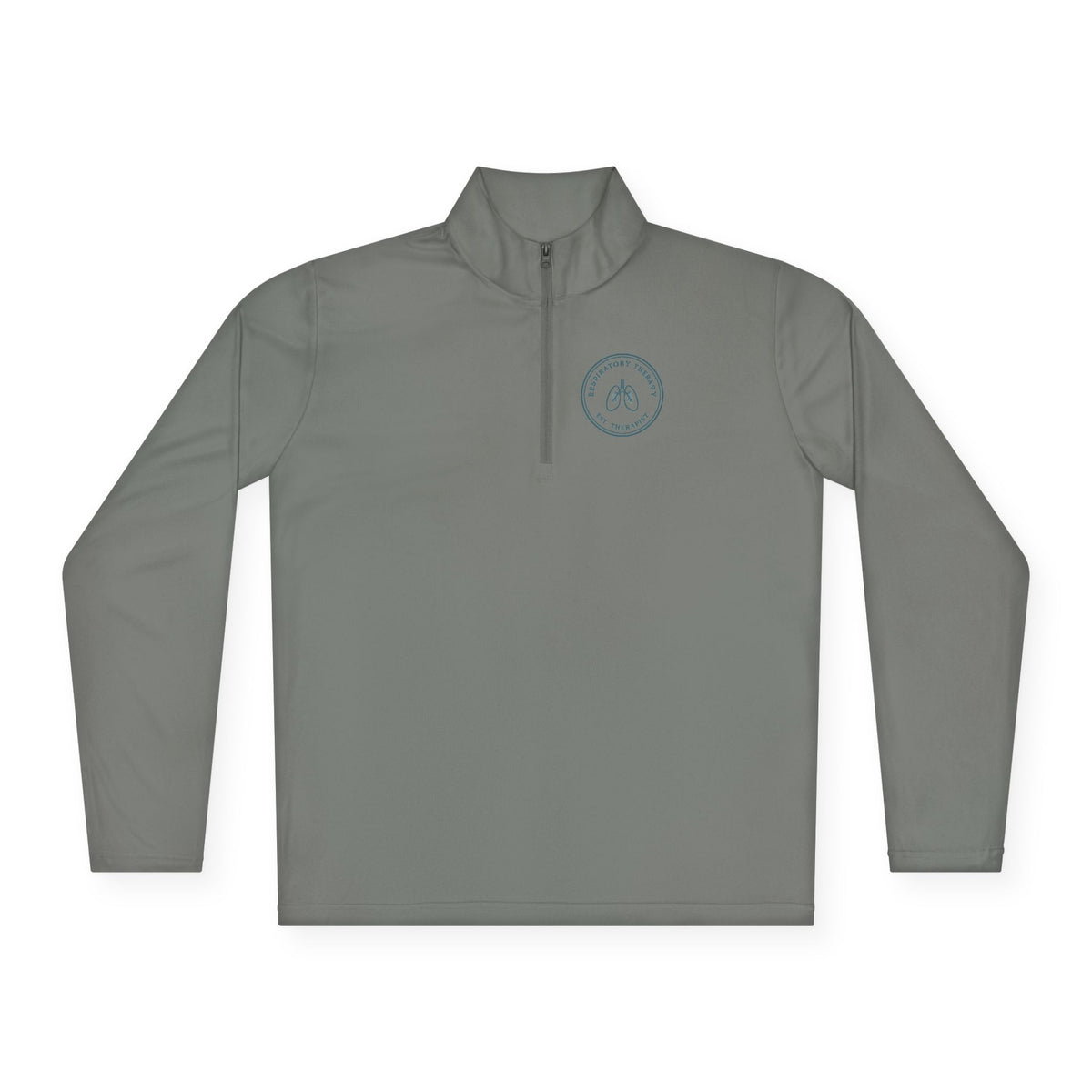 Respiratory Therapist Minimal Vintage Badge Respiratory Therapy Quarter-Zip Pullover