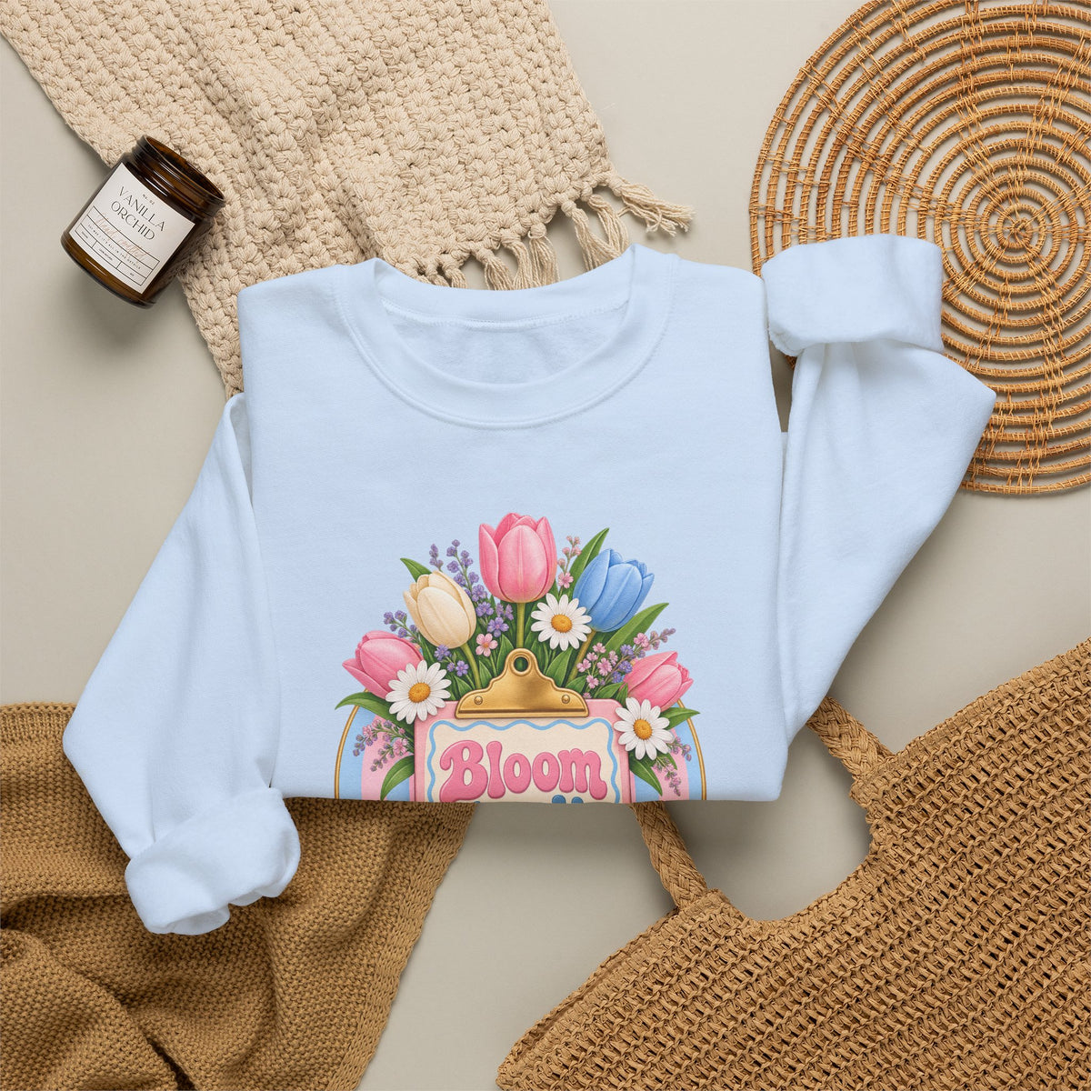 Bloom Where You Chart Nurse Crewneck Sweatshirt