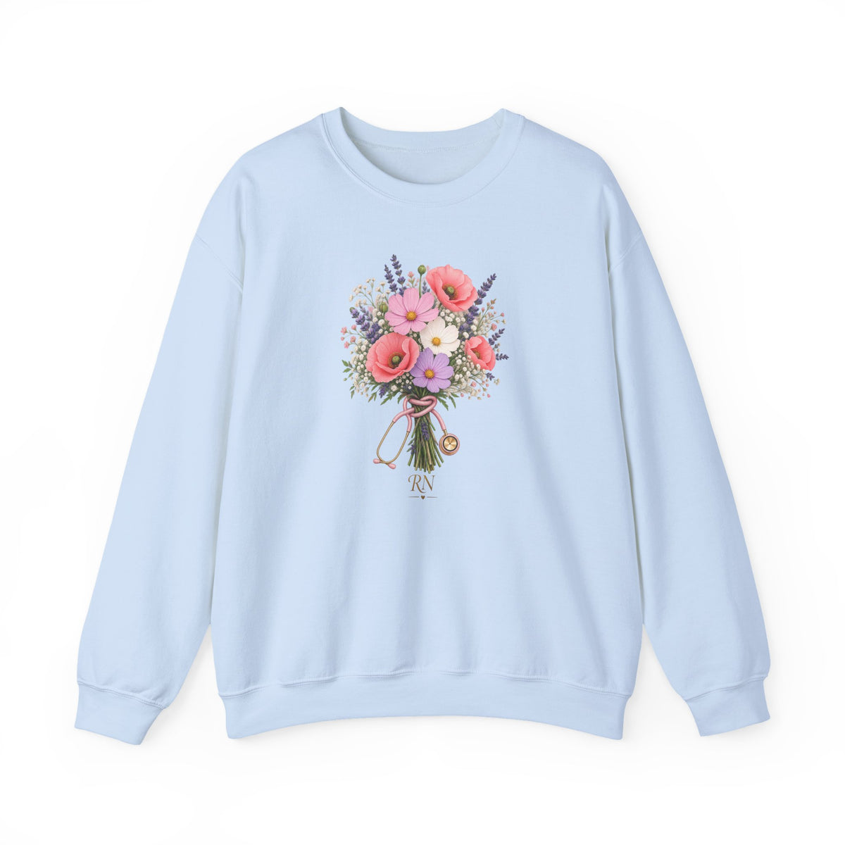 Wildflower Stethoscope RN Crewneck Sweatshirt