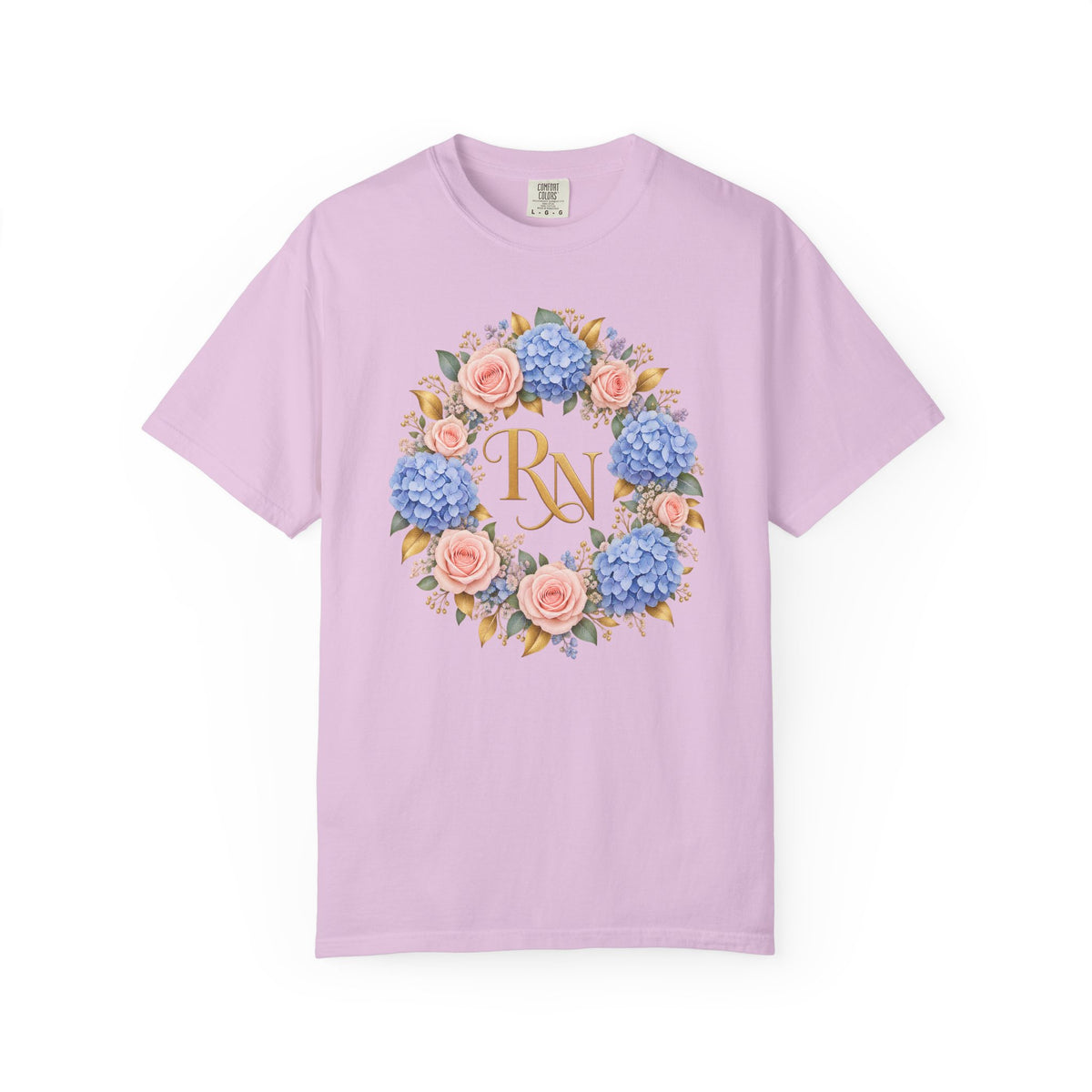 Hydrangea Wreath RN Tee