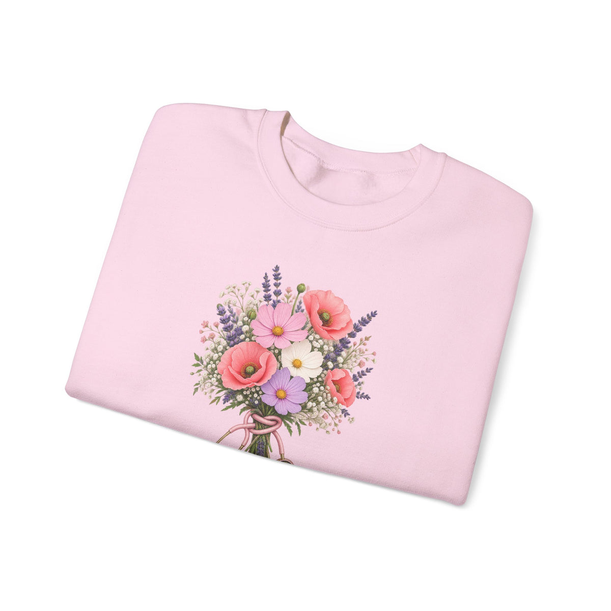 Wildflower Stethoscope RN Crewneck Sweatshirt