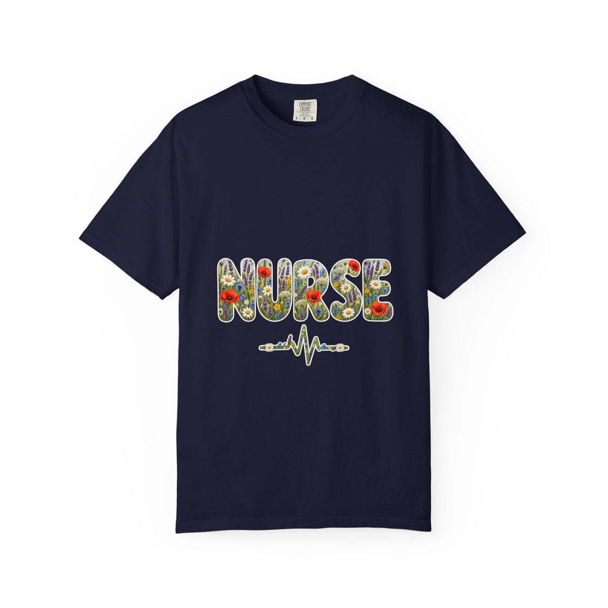 Nurse Boho Wildflower Floral Comfort Colors T-Shirt