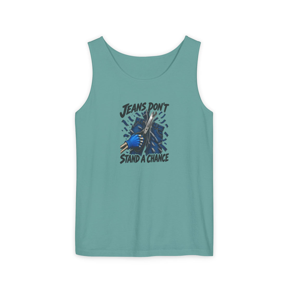 Jeans Don't Stand a Chance Skeleton ER Nurse Comfort Colors Tank Top