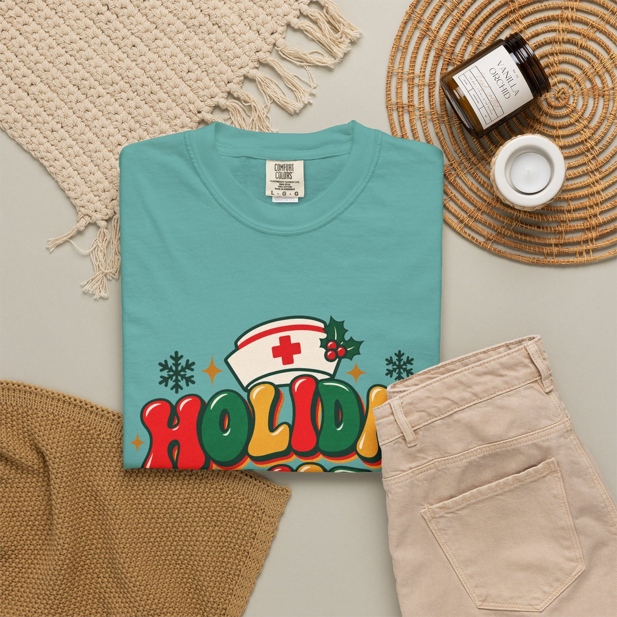 Holiday Shift Nursing Through the Holidays Comfort Colors T-Shirt