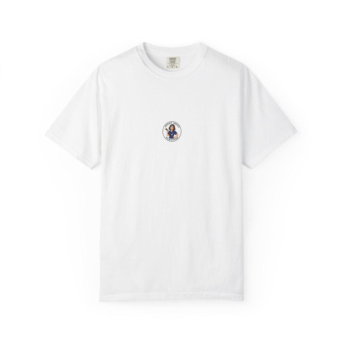 Night Shift Survivor Minimal Badge Women's Nurse Tee