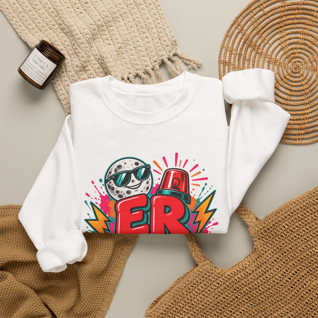 ER Crew We Don't Say the Q-Word ED Nurse Crewneck Sweatshirt