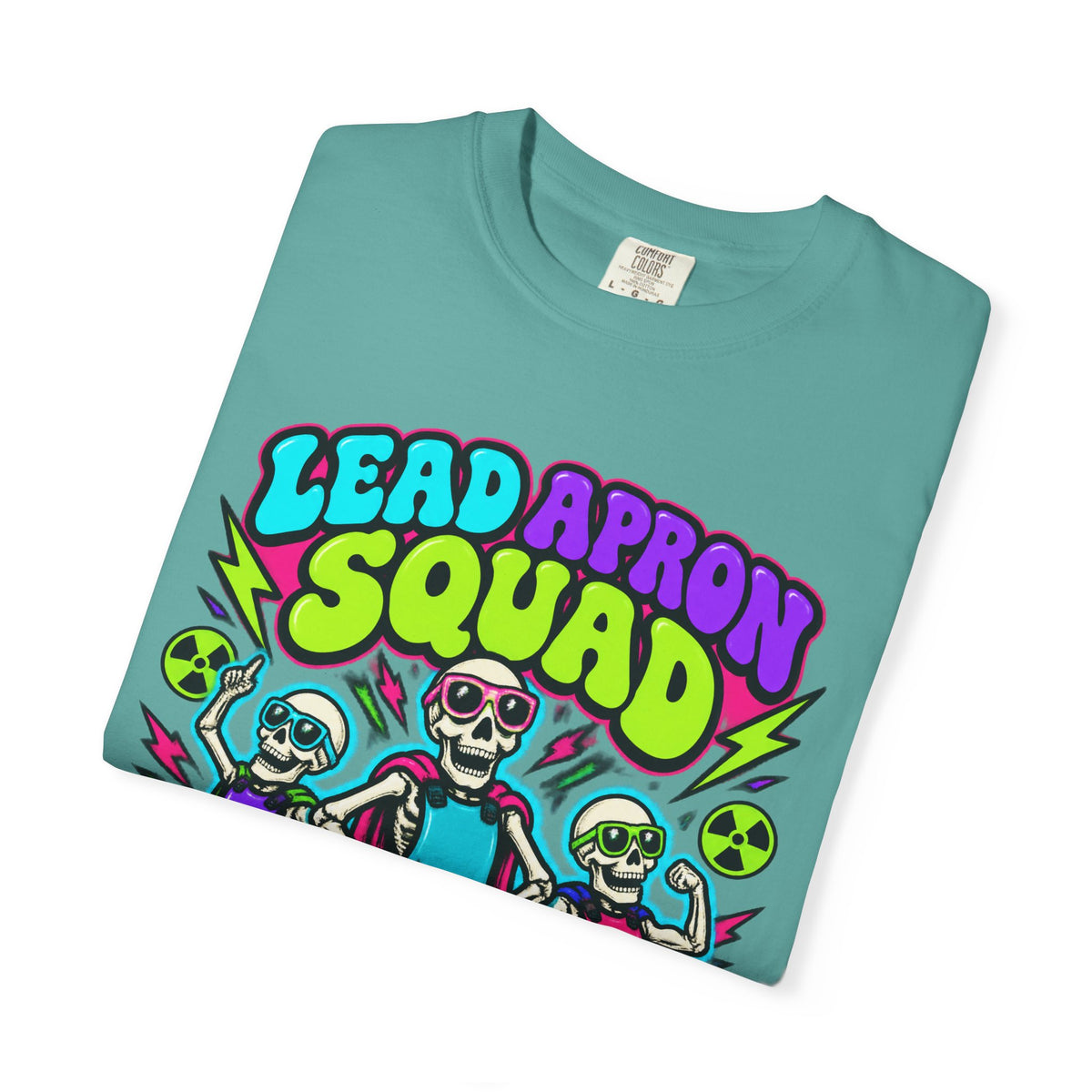 Lead Apron Squad Rad Tech Skeleton Comfort Colors T-Shirt