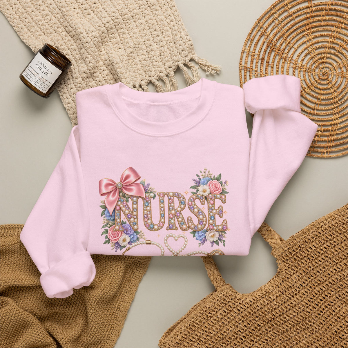 Bling Nurse Crewneck Sweatshirt