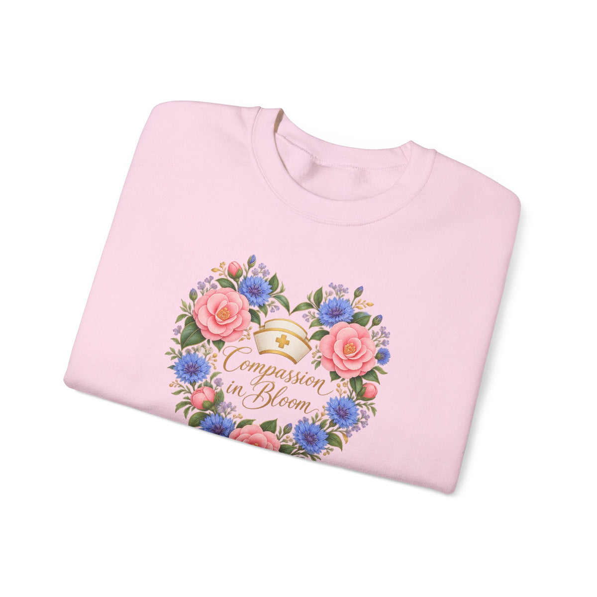 Compassion in Bloom Nurse Crewneck Sweatshirt
