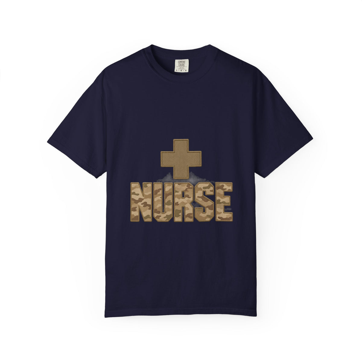 Nurse Desert Tan Camo Comfort Colors T-Shirt
