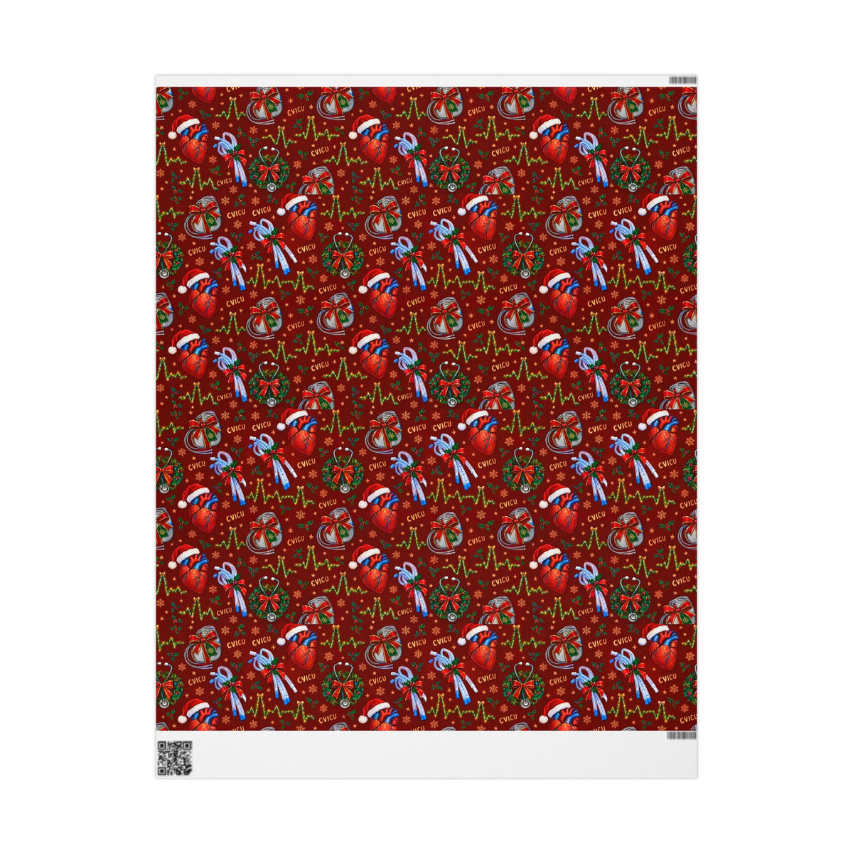 Cardiac ICU Nurse Christmas Wrapping Paper