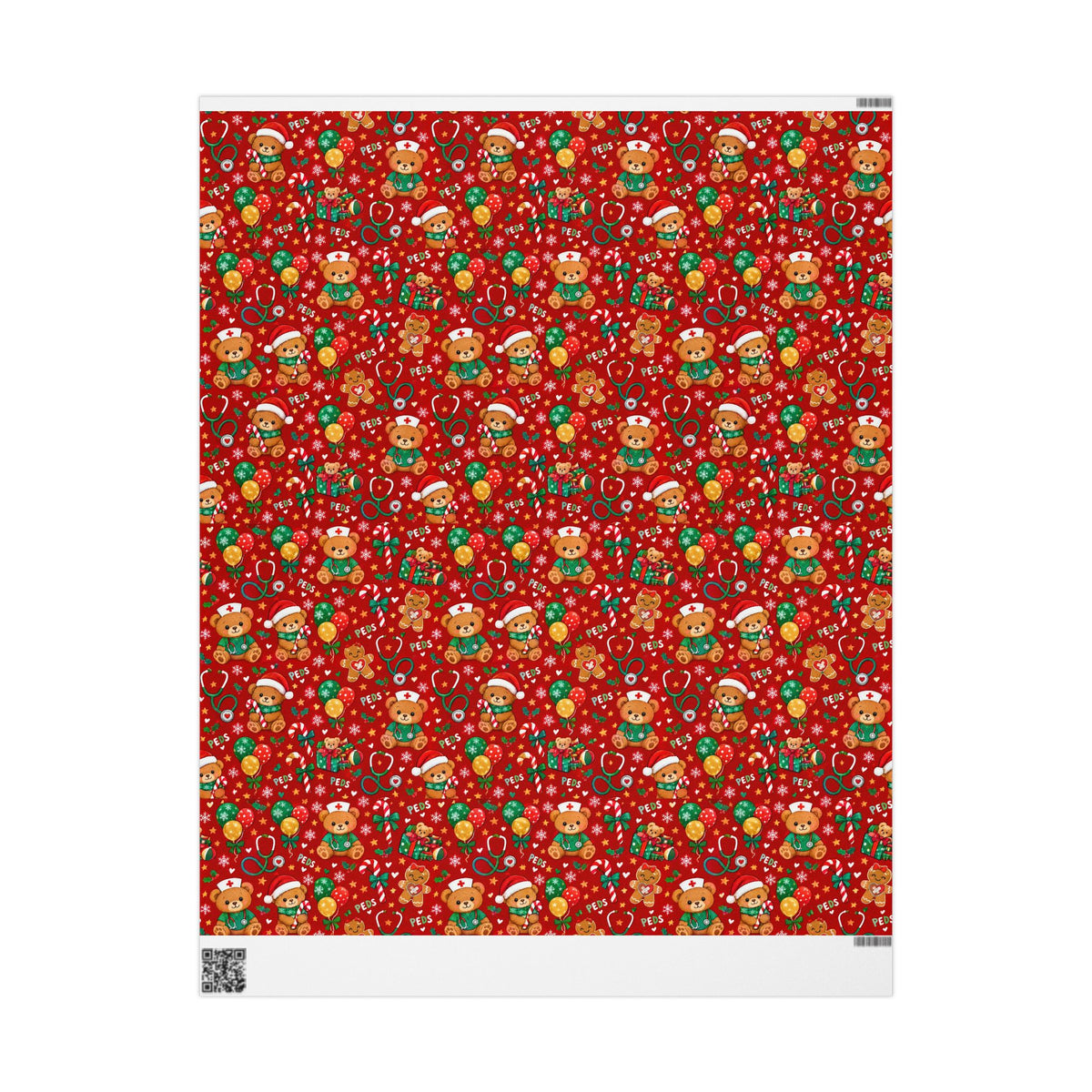 Pediatric Nurse Christmas Wrapping Paper