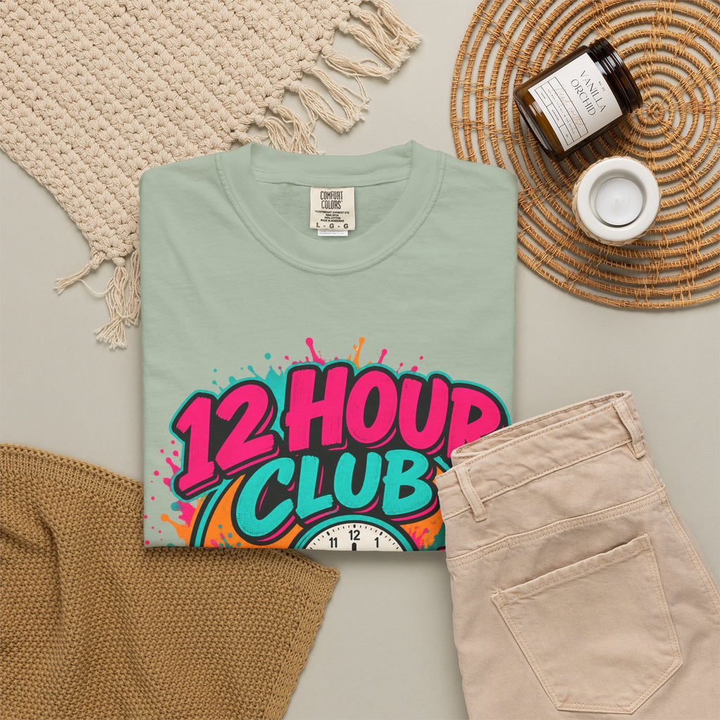 12 Hour Club Survived Another Shift Nurse Comfort Colors T-Shirt