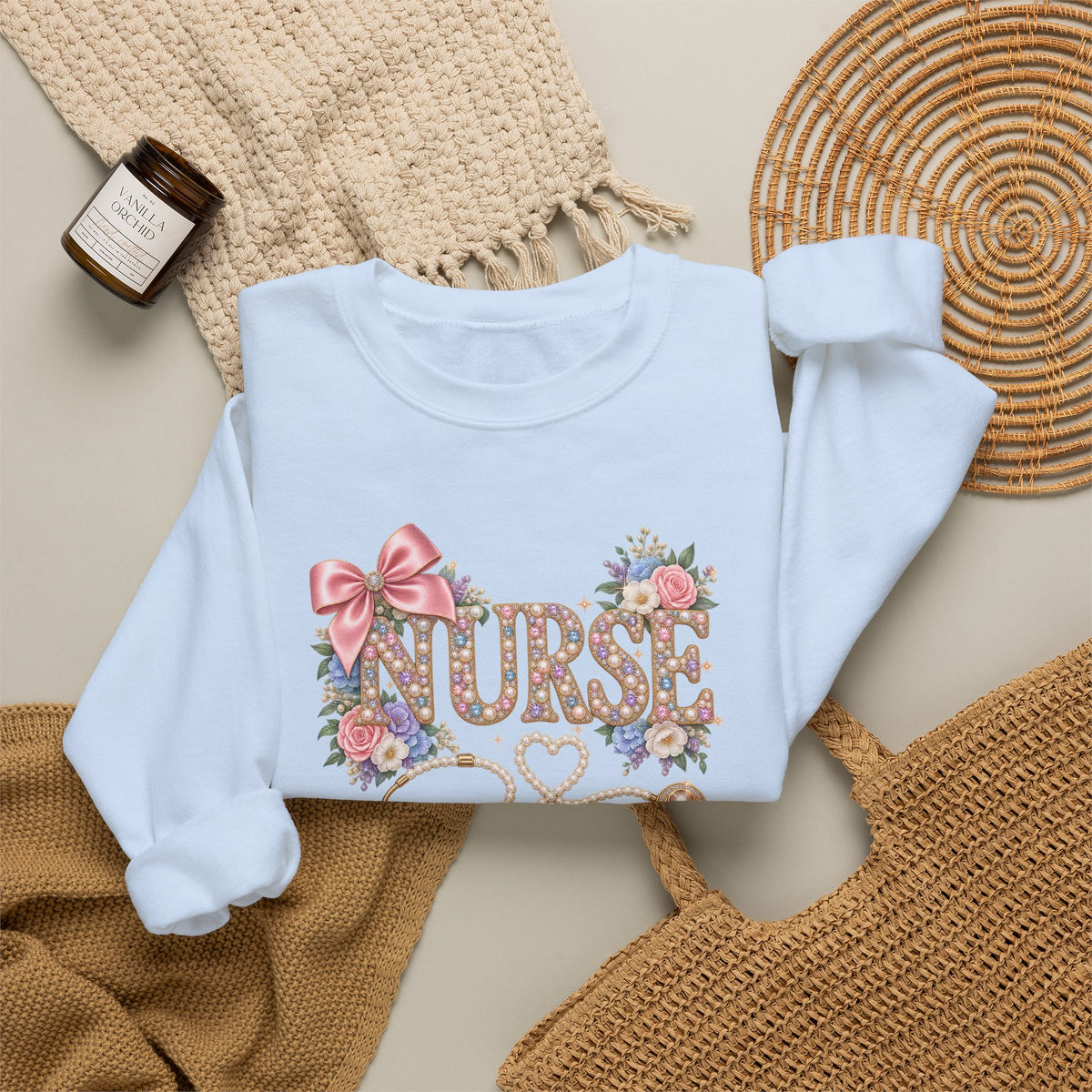 Bling Nurse Crewneck Sweatshirt