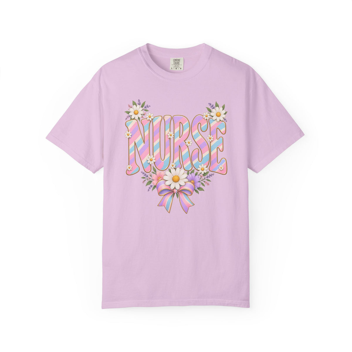 Pastel Stripe NURSE Tee