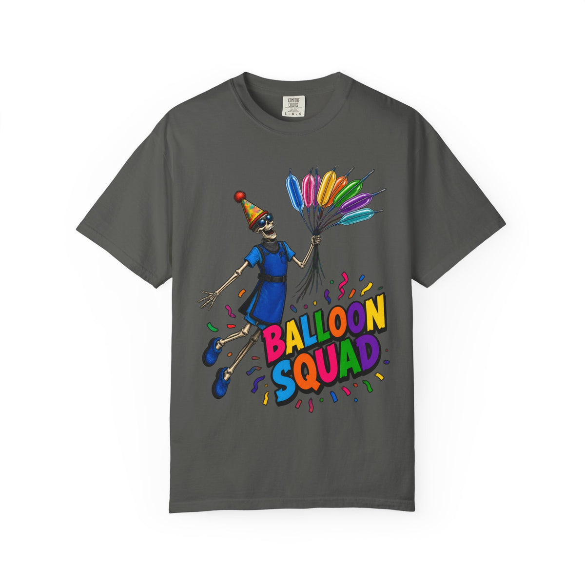 Balloon Squad Cath Lab Skeleton Cardiac Nurse Comfort Colors T-Shirt
