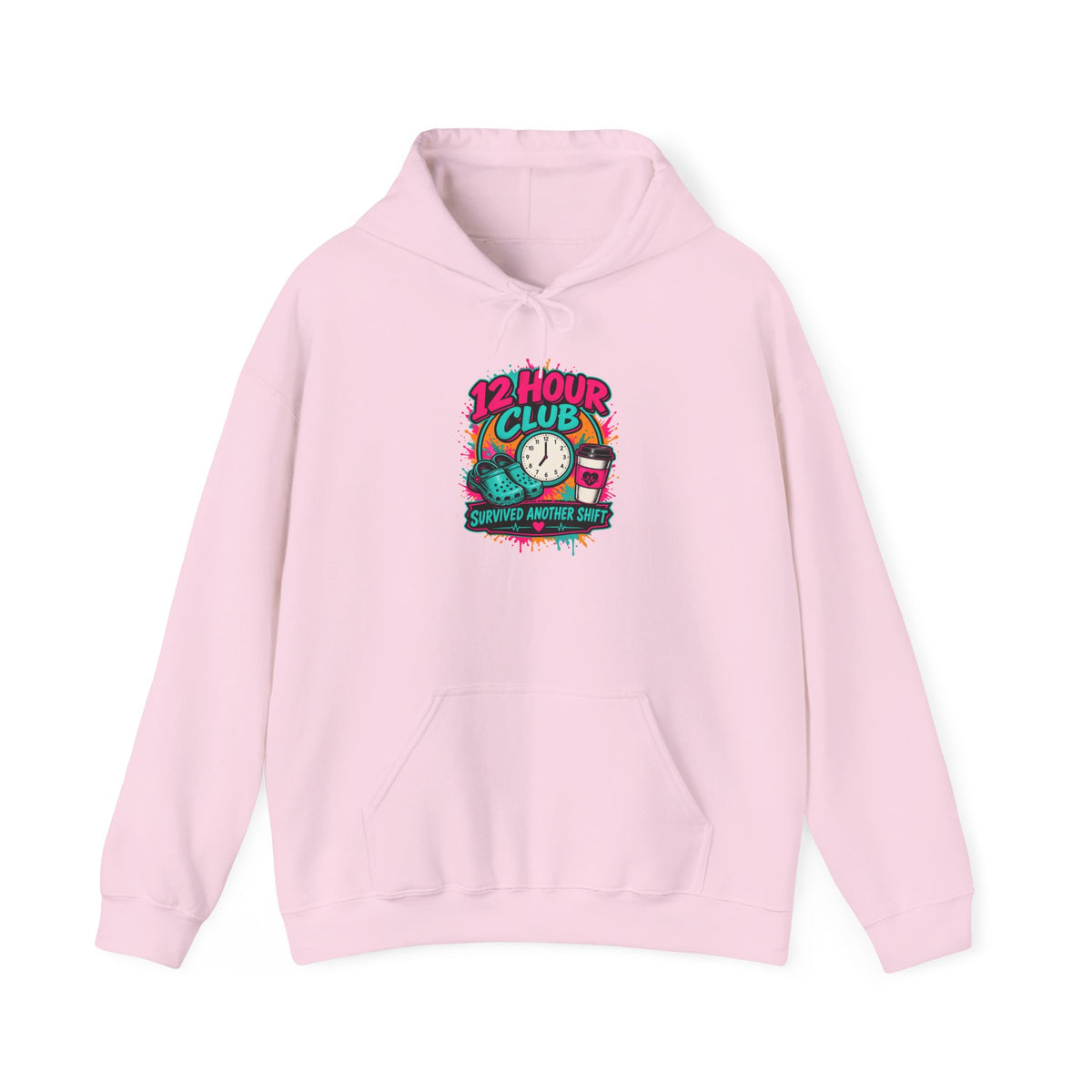 12 Hour Club Survived Another Shift Nurse Hoodie