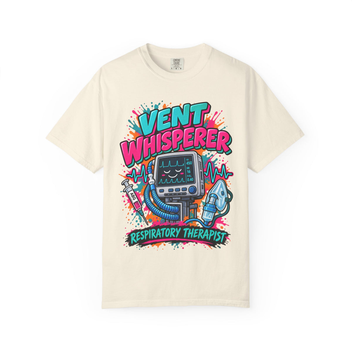 Vent Whisperer Respiratory Therapist Comfort Colors T-Shirt