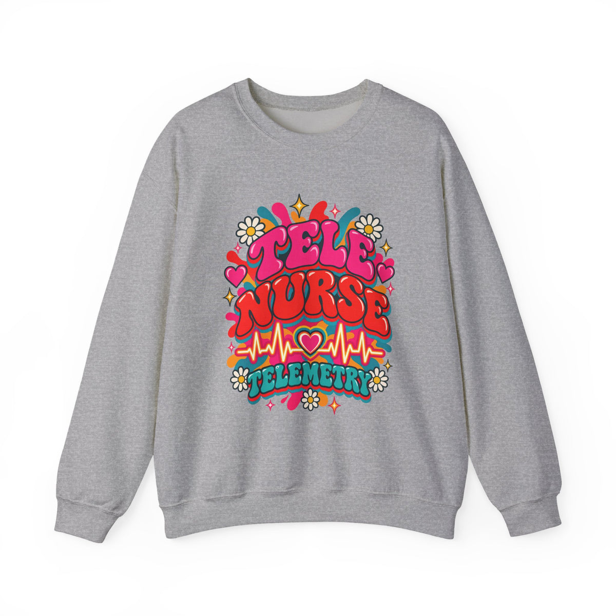 Tele Nurse Telemetry Crewneck Sweatshirt
