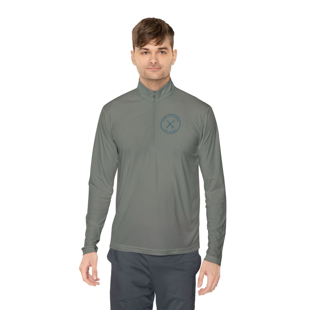 OR Nurse Minimal Vintage Badge Operating Room Quarter-Zip Pullover