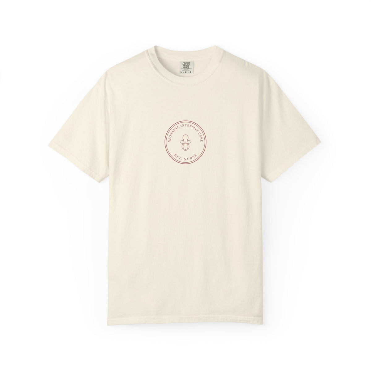NICU Nurse Minimal Vintage Badge Neonatal Intensive Care Comfort Colors T-Shirt