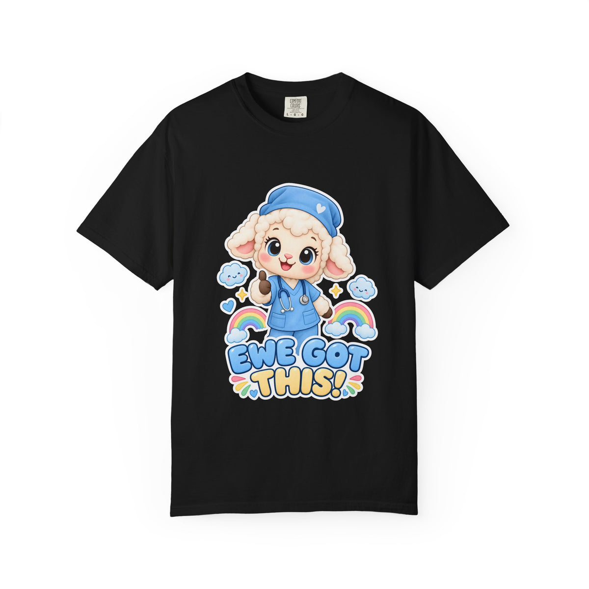Ewe Got This Lamb Peds Nurse Blue Comfort Colors T-Shirt