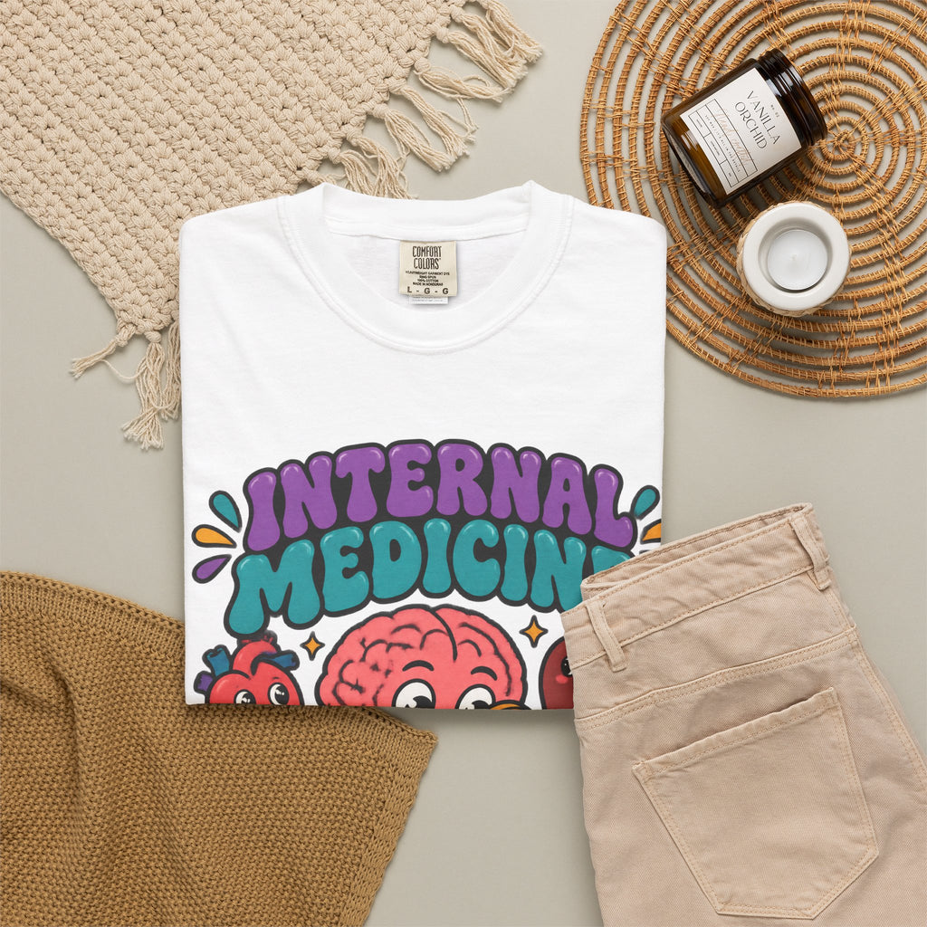 Internal Medicine Professional Overthinker Funny Doctor Comfort Colors T-Shirt