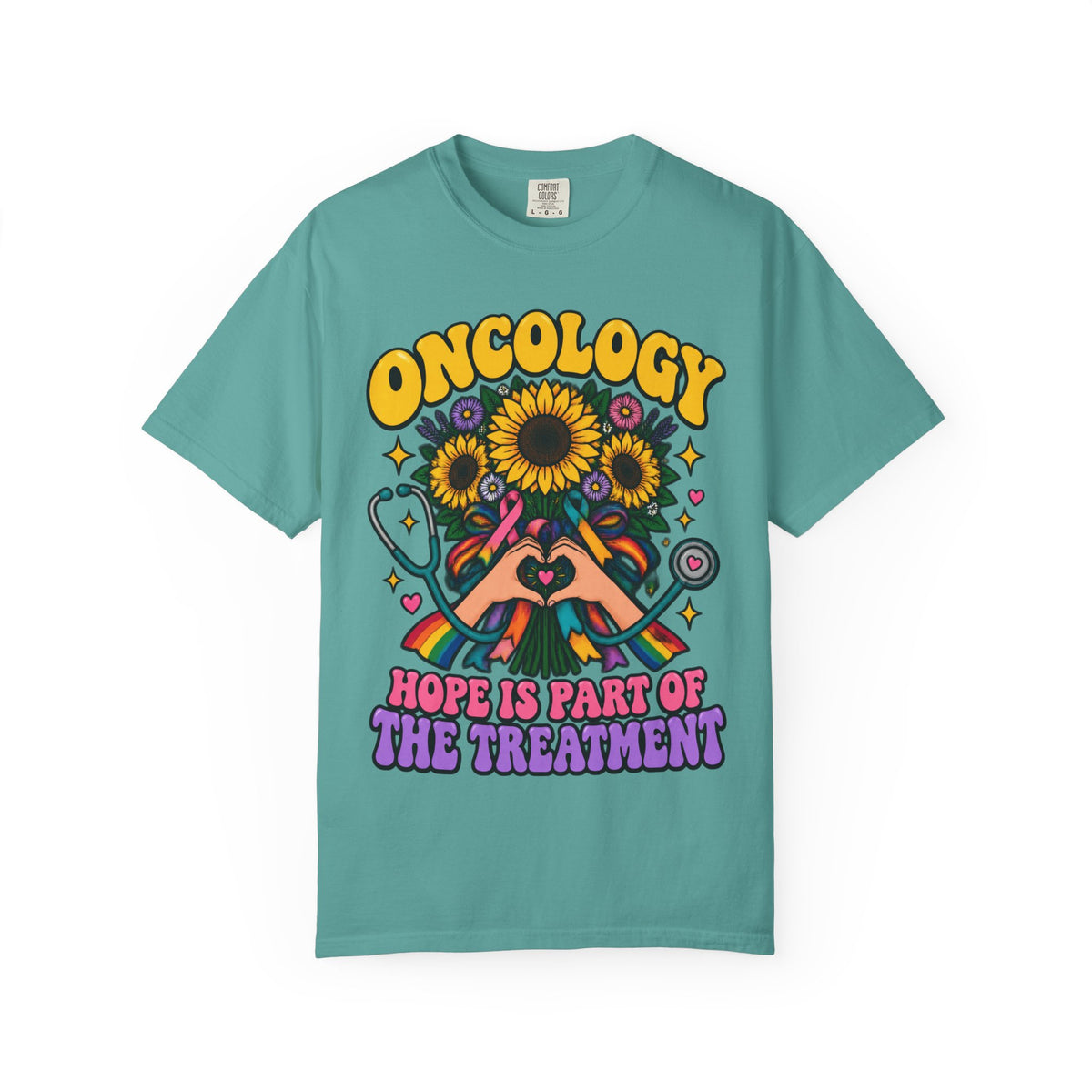 Oncology Hope Is Part of the Treatment Sunflower Comfort Colors T-Shirt