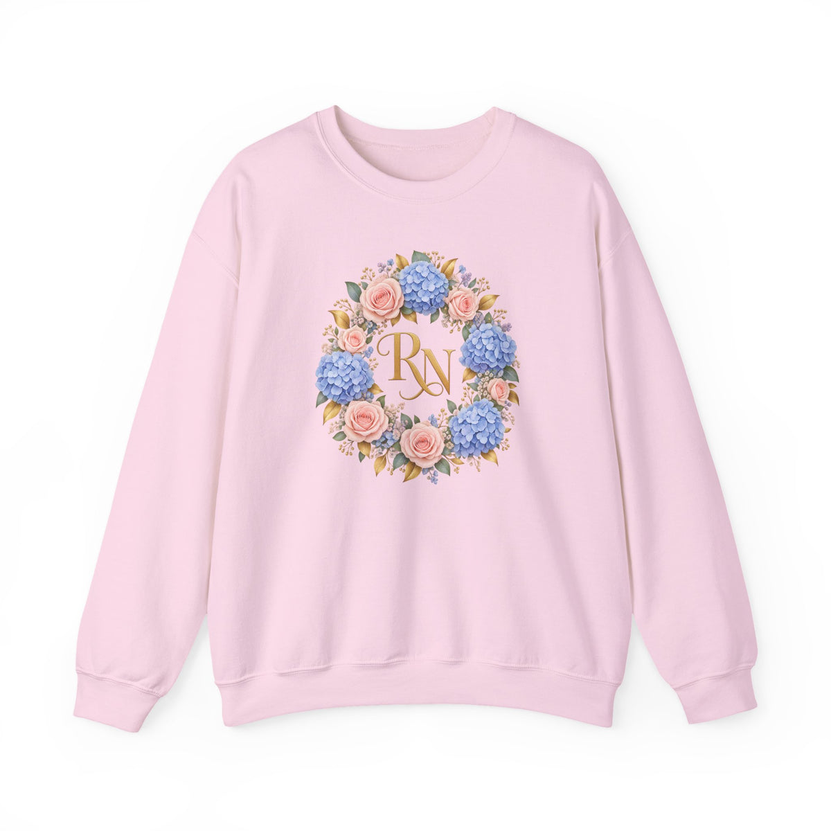 Hydrangea Wreath RN Crewneck Sweatshirt