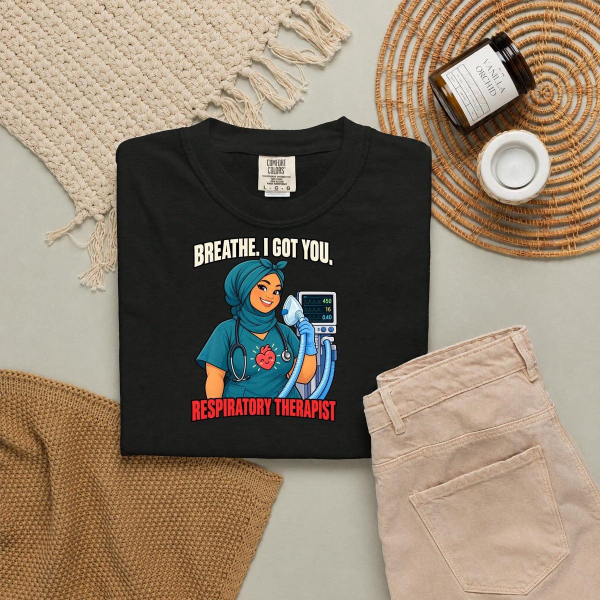 Breathe I Got You Respiratory Therapist Tee