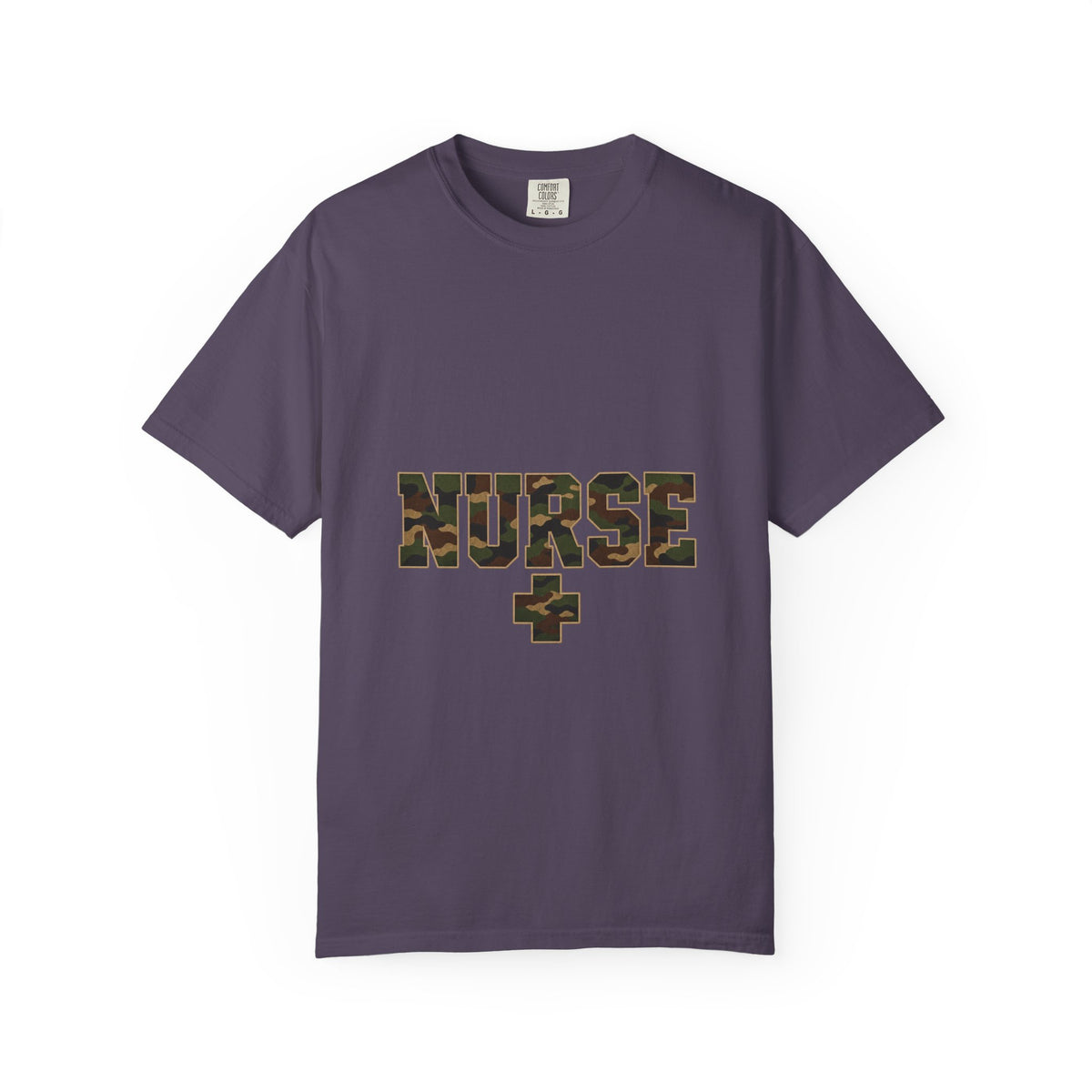 Nurse Woodland Camo Comfort Colors T-Shirt