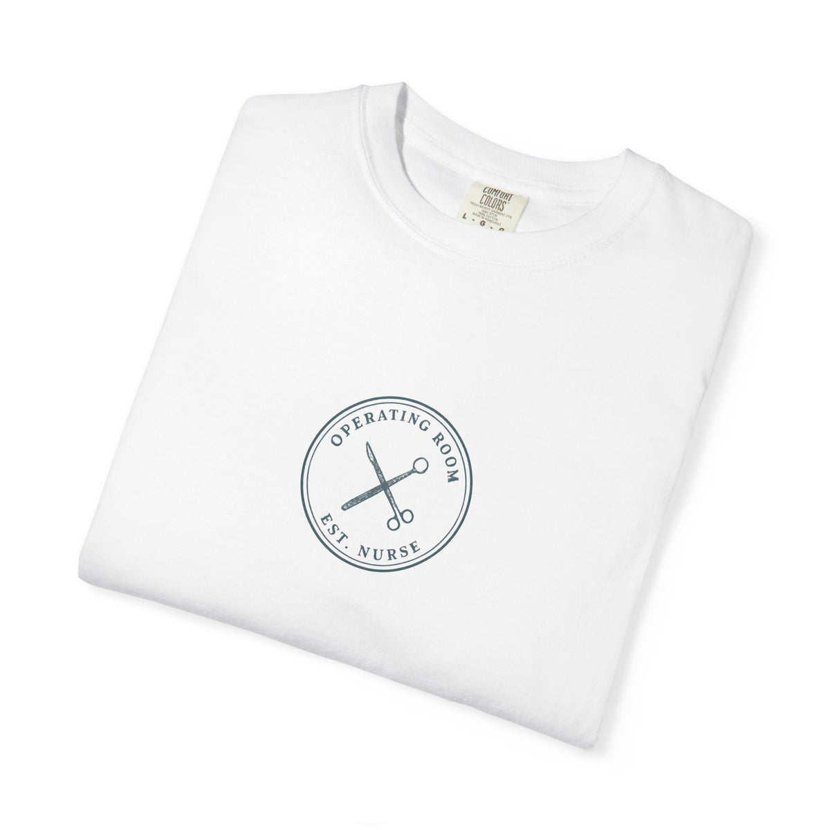 OR Nurse Minimal Vintage Badge Operating Room Comfort Colors T-Shirt