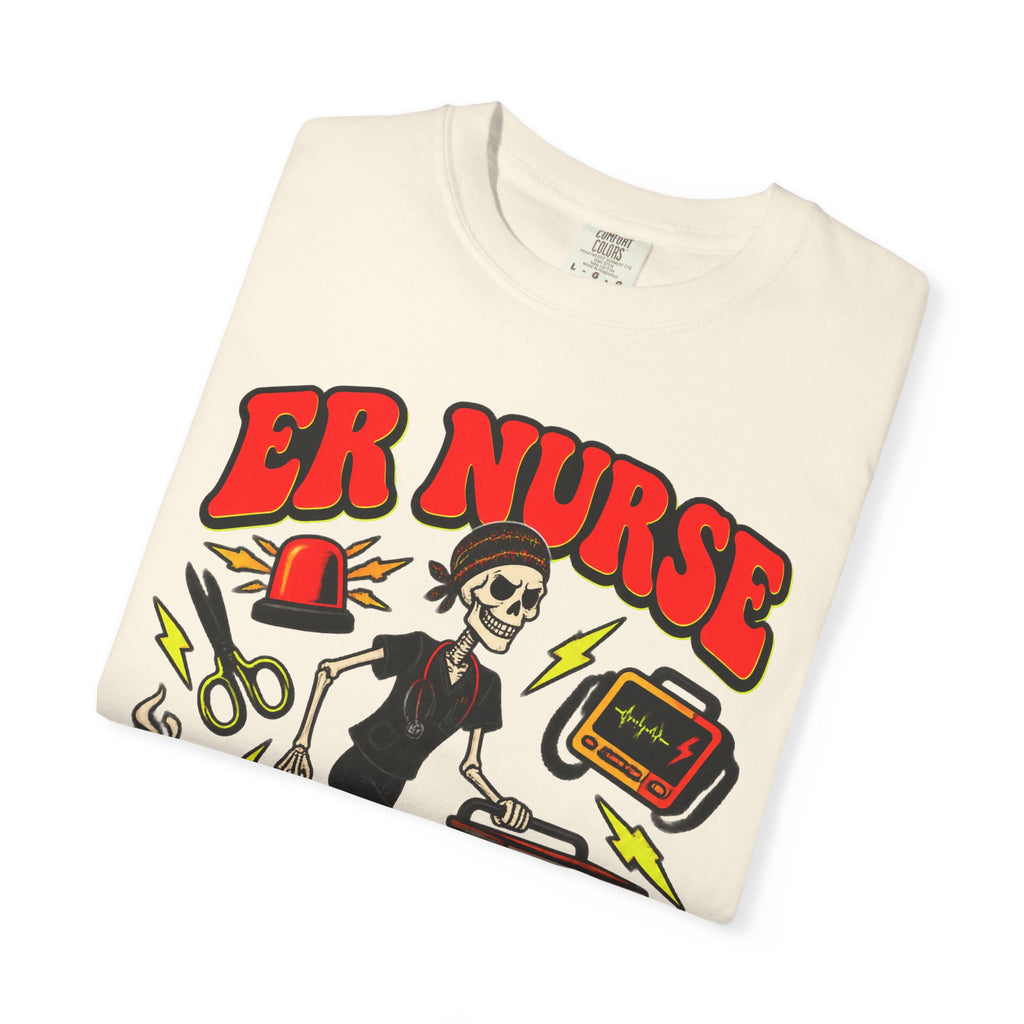 ER Nurse I've Seen Things Skinny Skeleton Comfort Colors T-Shirt