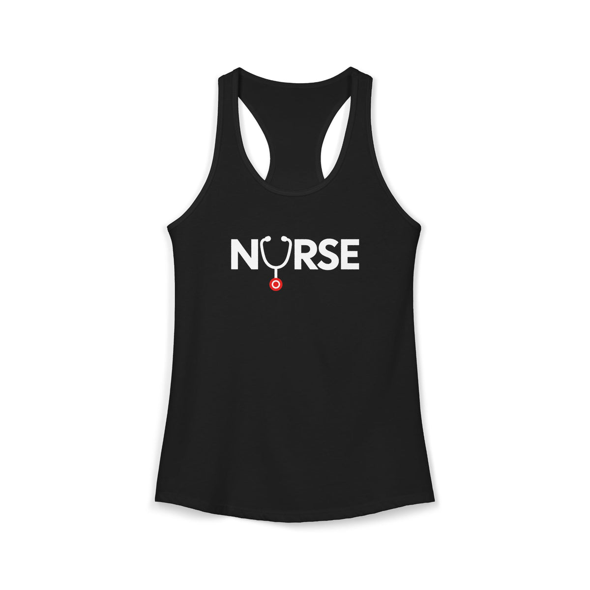 Nurse Stethoscope U Women's Racerback Tank Top