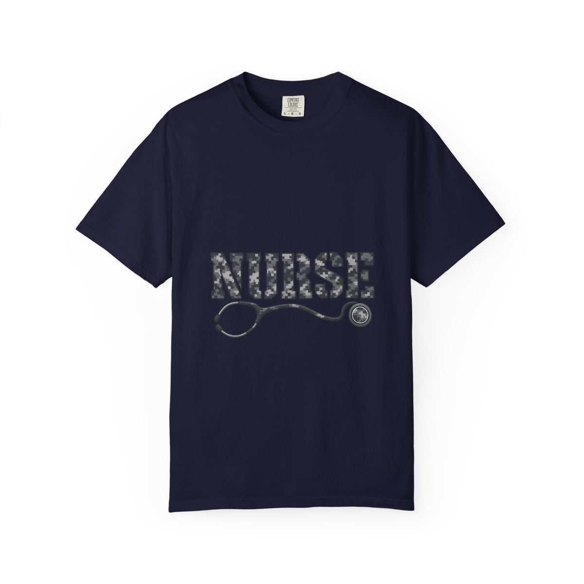 Nurse Digital Urban Camo Stethoscope Comfort Colors T-Shirt