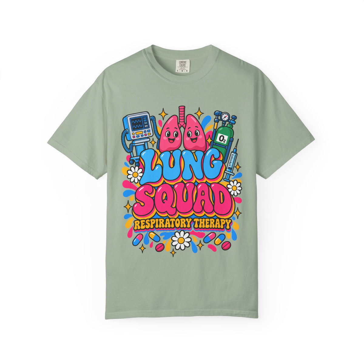 Lung Squad Respiratory Therapy Retro Comfort Colors T-Shirt