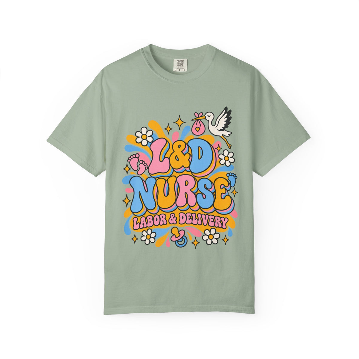 L&D Nurse Labor and Delivery Comfort Colors T-Shirt