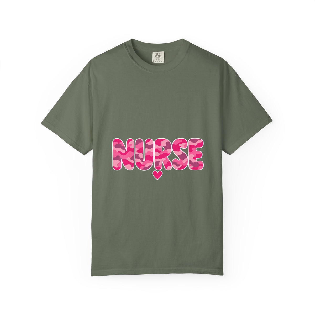 Nurse Pink Camo Comfort Colors T-Shirt