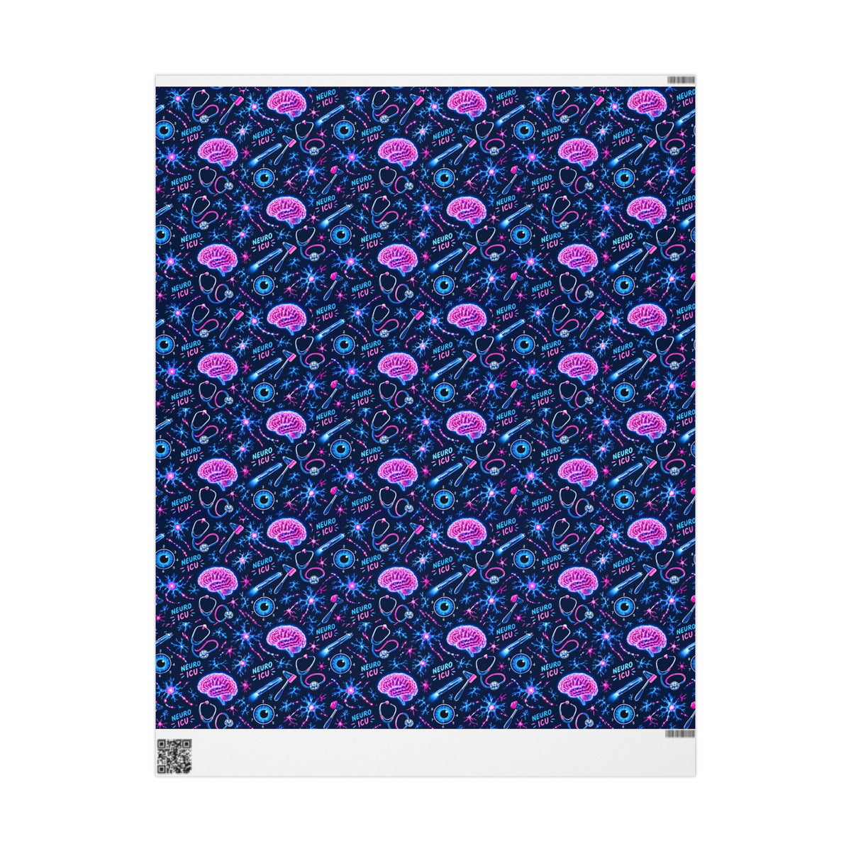 Neuro ICU Nurse Wrapping Paper Year Round