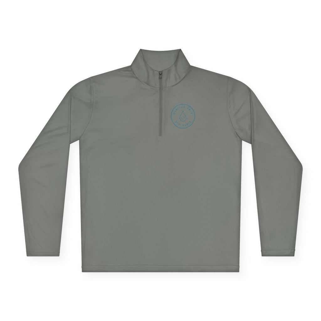 Dialysis Nurse Minimal Vintage Badge Dialysis Unit Quarter-Zip Pullover