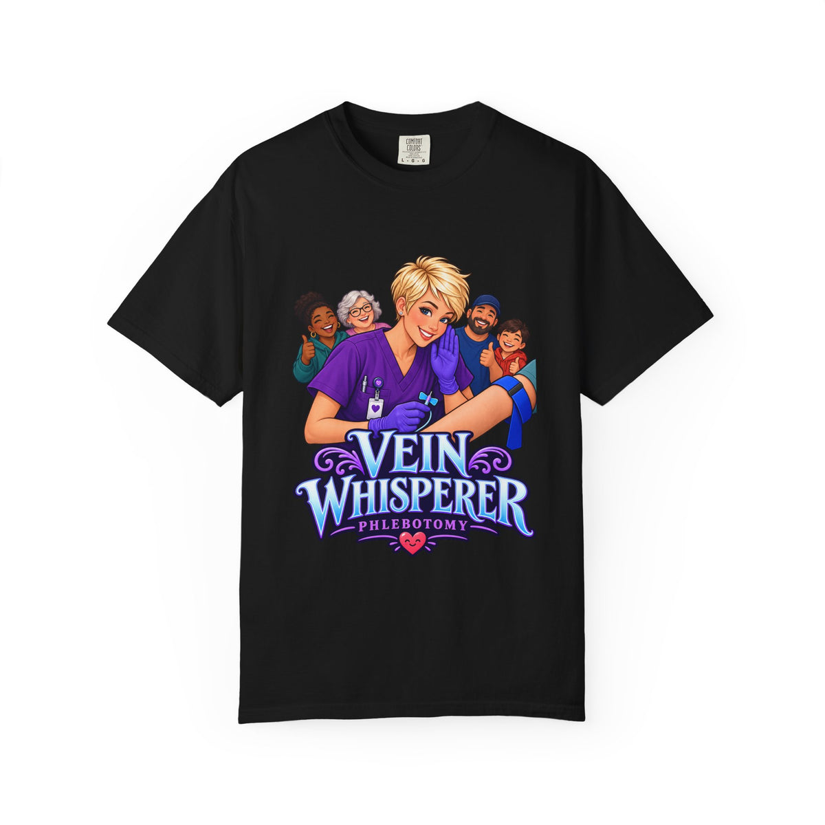 Vein Whisperer Phlebotomist Comfort Colors T-Shirt