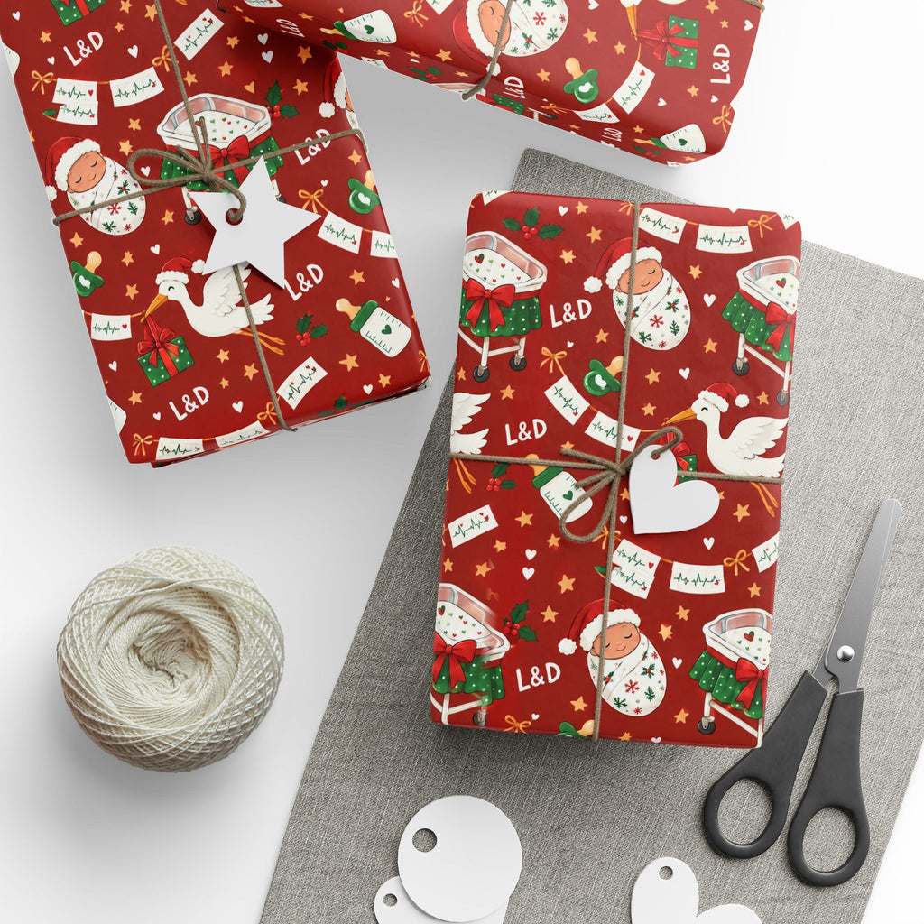 Labor and Delivery Nurse Christmas Wrapping Paper